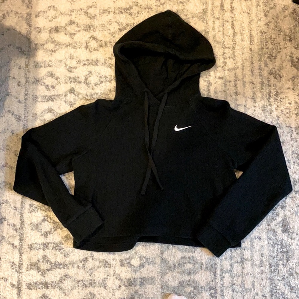 MUST SELL Nike cropped ribbed pullover hoodie size S